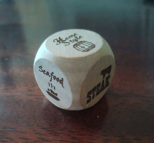 Personalized Dice or Dinner Decision Dice