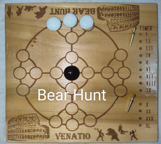 Bear Hunt - Sz'kwa Go - Watermelon Chess - Made in Hampstead MD USA Gleason Family Farm Crafts and Games 